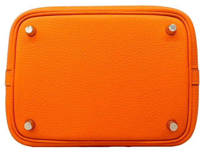 Hermès Borsa Hermes Picotin Lock PM in Orange Arancione - vista 3