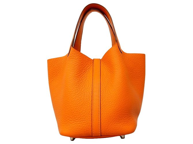 Hermès Borsa Hermes Picotin Lock PM in Orange Arancione - vista 8