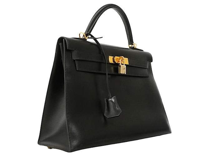 Hermès Borsa Hermes Kelly 32 Nero - vista 2