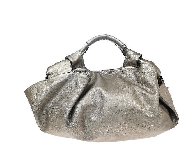 Borsa in pelle Loewe Anagram Logo Nappa Aire Marrone - vista 2