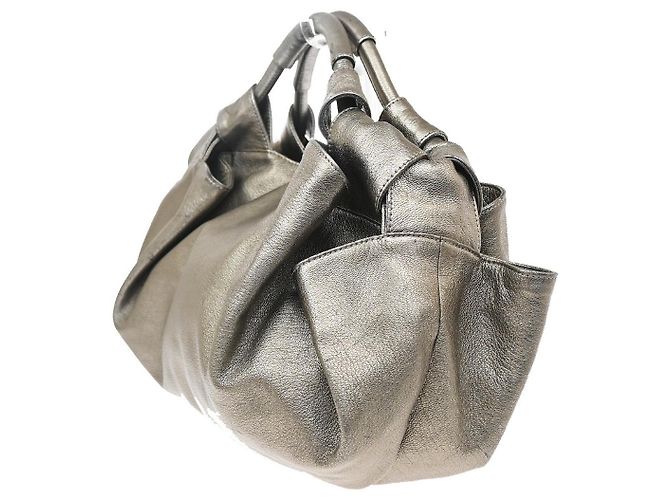 Borsa in pelle Loewe Anagram Logo Nappa Aire Marrone - vista 4