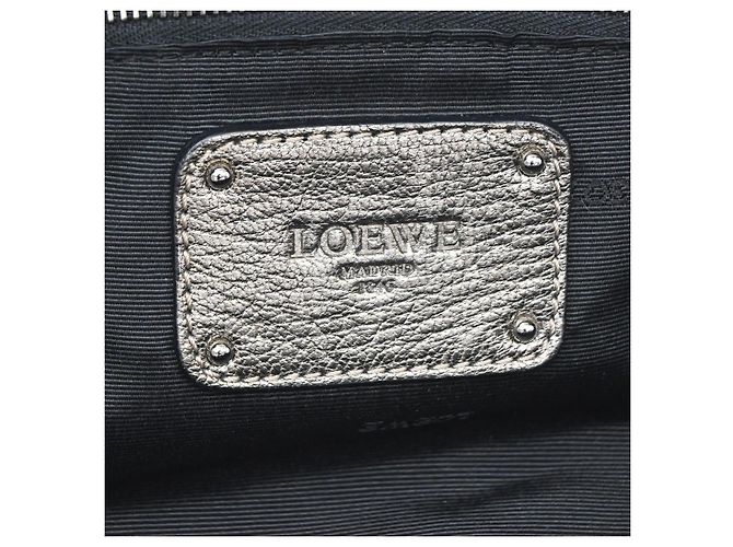 Borsa in pelle Loewe Anagram Logo Nappa Aire Marrone - vista 6