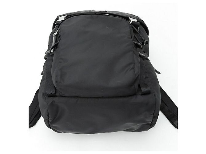 Zaino Prada Re-Nylon x Saffiano Leather Nero - vista 4