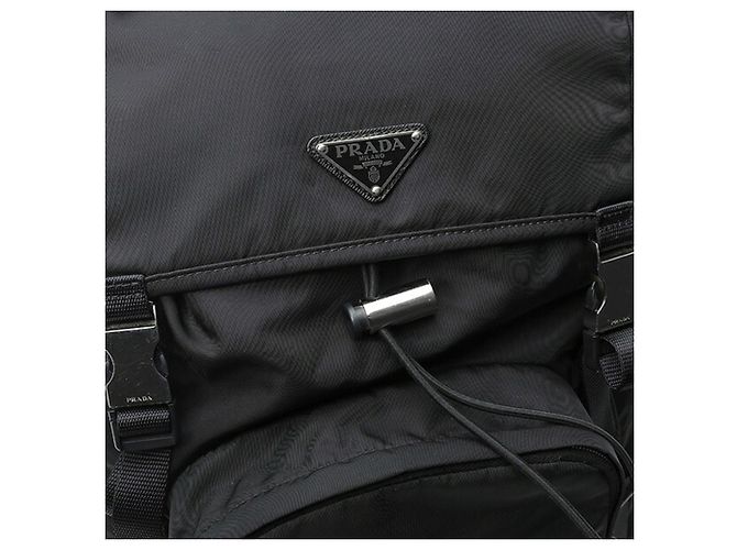 Zaino Prada Re-Nylon x Saffiano Leather Nero - vista 5