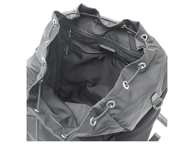Zaino Prada Re-Nylon x Saffiano Leather Nero - vista 7