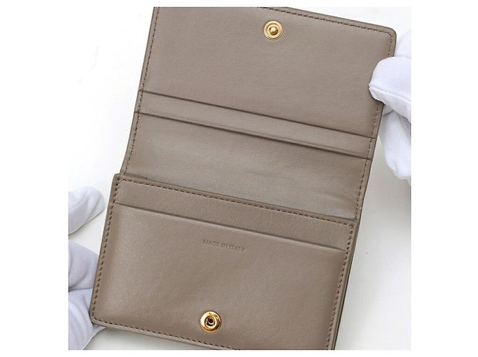 Céline Celine Brown Leather Business Card Case - view 4