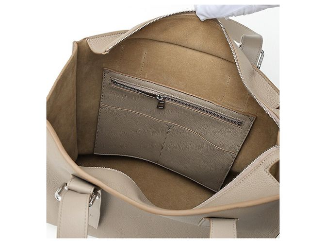 Borsa Tote Loewe Buckle Zip Grigio - vista 7