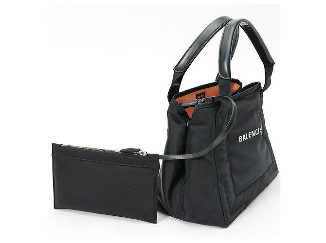 Borsa Cabas S Balenciaga Navy Nero - vista 2