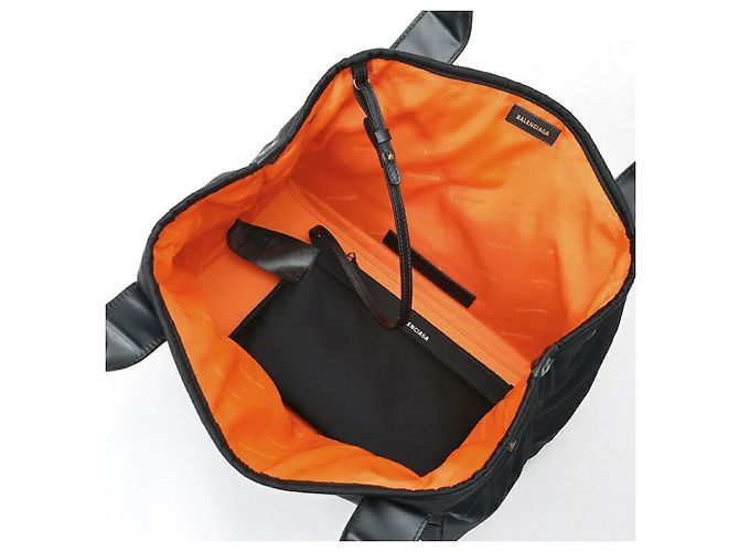 Borsa Cabas S Balenciaga Navy Nero - vista 5