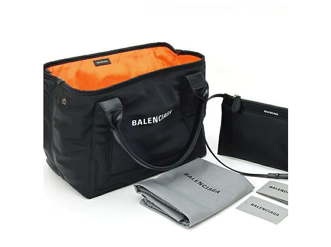 Borsa Cabas S Balenciaga Navy Nero - vista 6