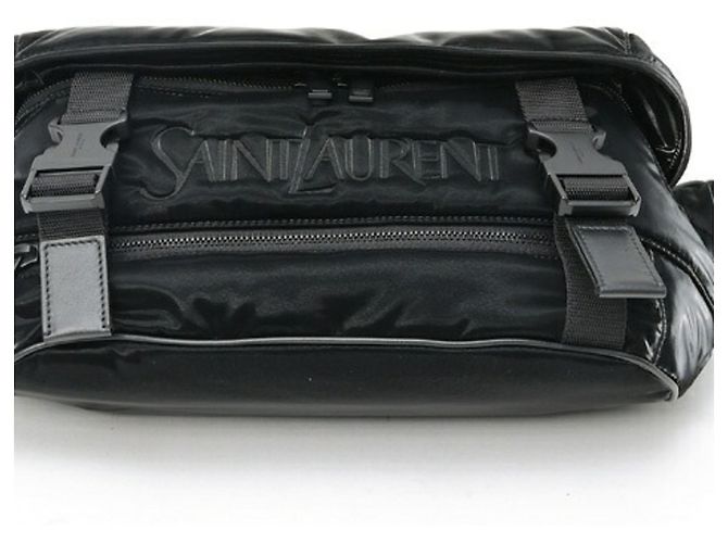 Borsa sling Saint Laurent in nylon nero - vista 4