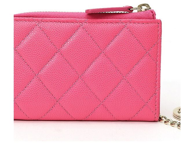 Chanel Matelassé Monedero en L AP0221 Rosa - vista 2