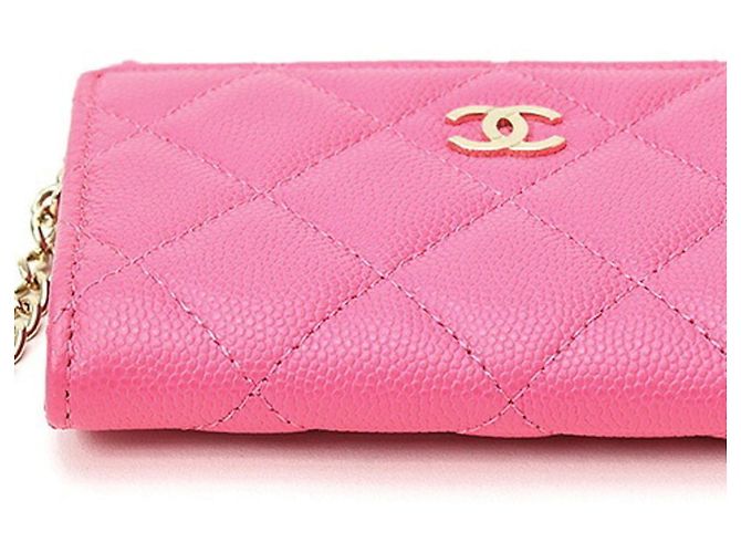 Chanel Matelassé Monedero en L AP0221 Rosa - vista 3