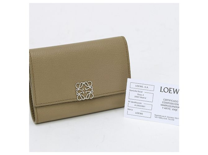Cartera vertical Loewe Anagram Caqui - vista 10