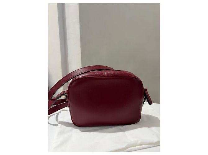 Borsa a mano Gucci Blondie in pelle rosso scuro Bordò - vista 4