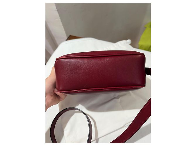 Borsa a mano Gucci Blondie in pelle rosso scuro Bordò - vista 5