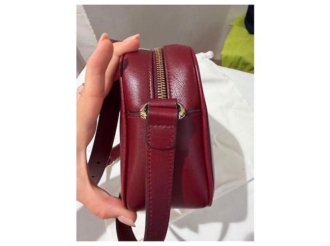 Borsa a mano Gucci Blondie in pelle rosso scuro Bordò - vista 7