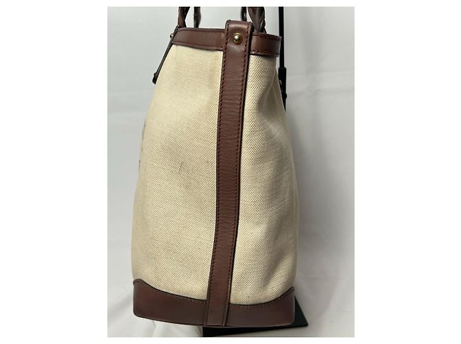 Gucci Borsa Tote in tela e pelle marrone Beige - vista 15