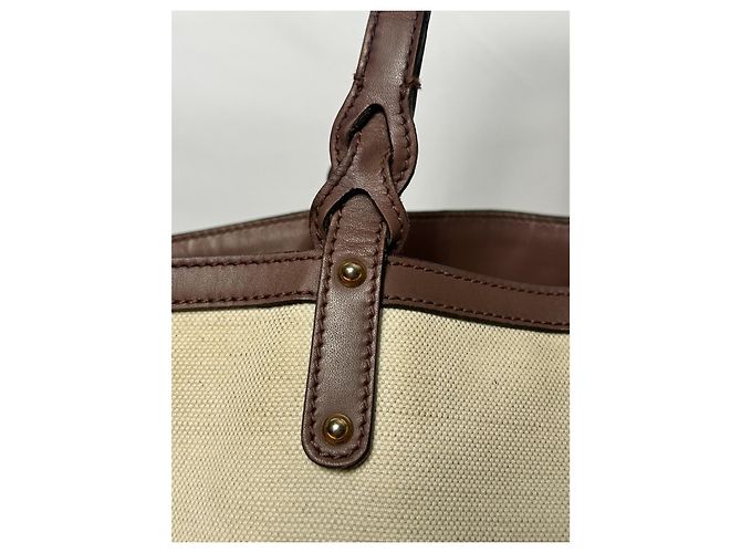 Gucci Borsa Tote in tela e pelle marrone Beige - vista 17