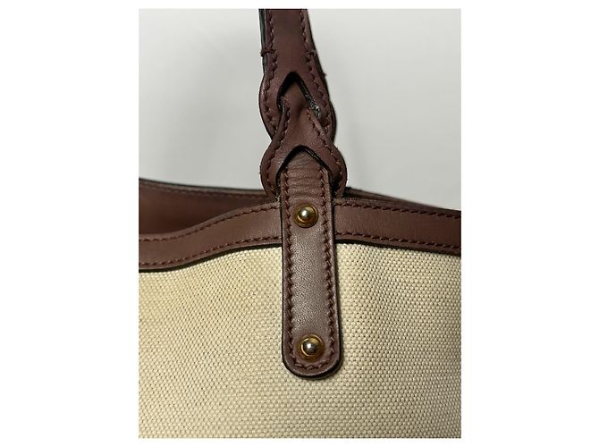 Gucci Borsa Tote in tela e pelle marrone Beige - vista 18