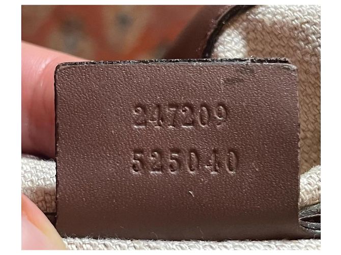 Gucci Borsa Tote in tela e pelle marrone Beige - vista 2