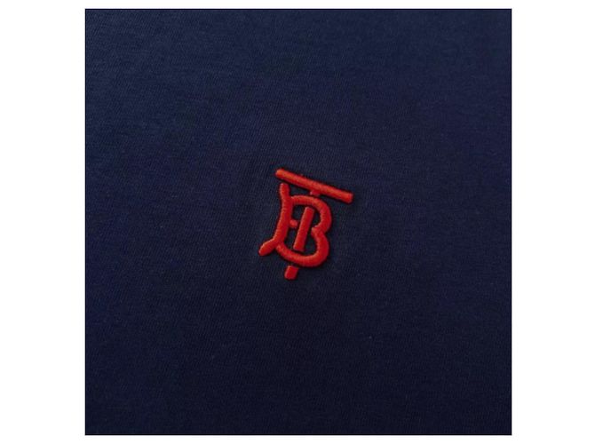 T-shirt Burberry TB Monogram Blu Navy Blu scuro - vista 12