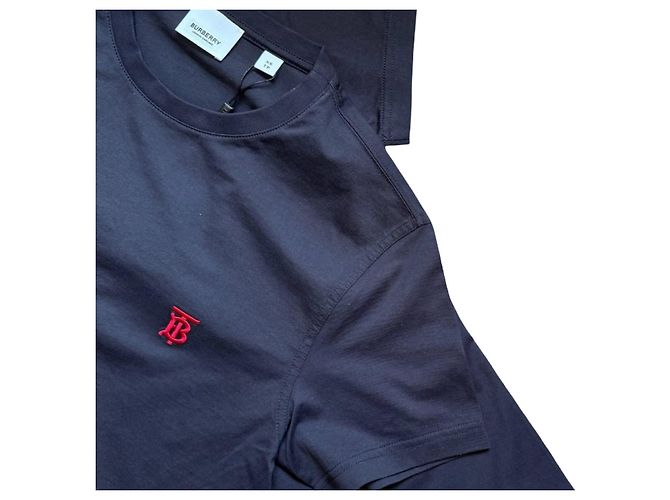 T-shirt Burberry TB Monogram Blu Navy Blu scuro - vista 16