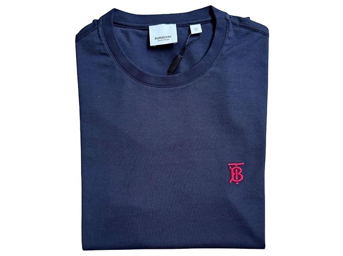 T-shirt Burberry TB Monogram Blu Navy Blu scuro - vista 4