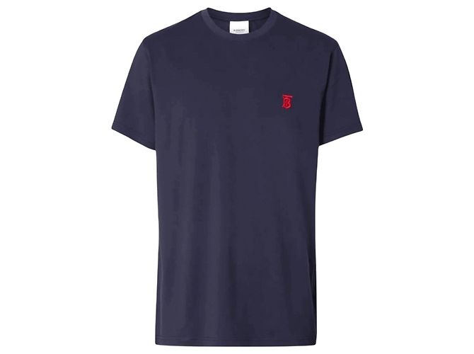T-shirt Burberry TB Monogram Blu Navy Blu scuro - vista 8