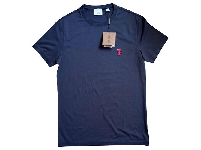 T-shirt Burberry TB Monogram Blu Navy Blu scuro - vista 9