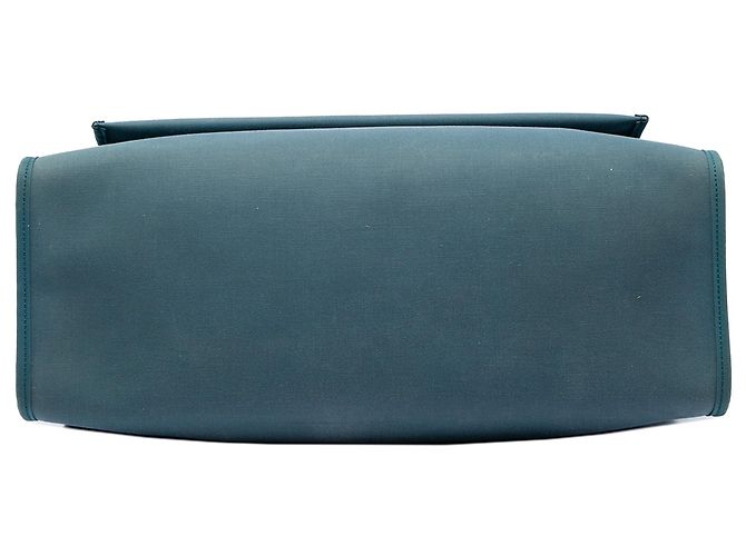 Borsa Hermès Toile Herbag Zip 39 Blu - vista 3