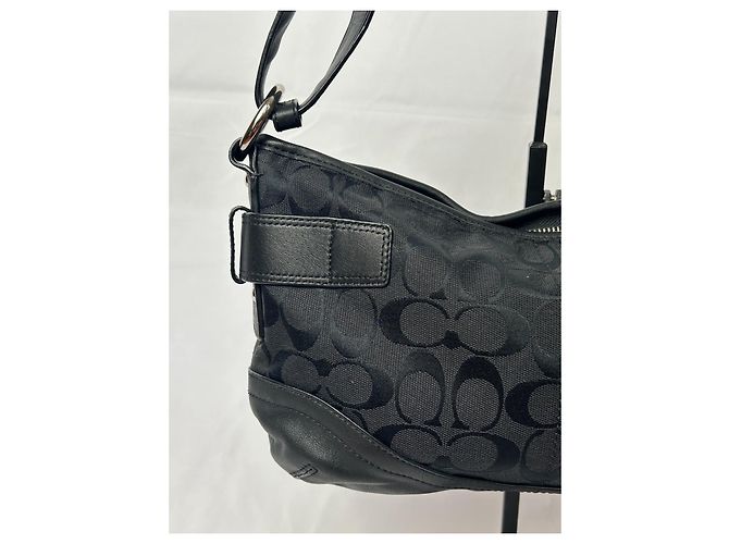 Schwarze Coach Monogramm Tasche - Ansicht 4