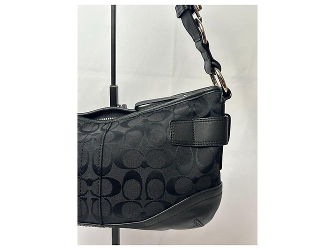 Schwarze Coach Monogramm Tasche - Ansicht 5