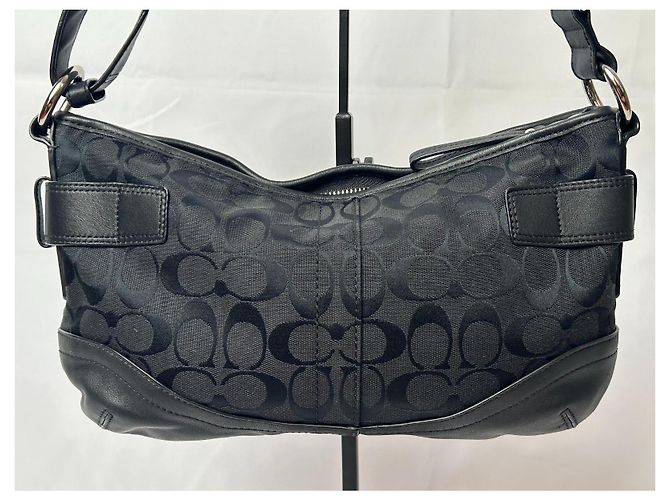Schwarze Coach Monogramm Tasche - Ansicht 6