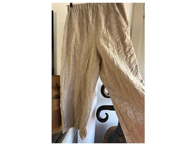 Autre Marque Pantalones anchos NEIRAMI beige de acrílico - vista 10