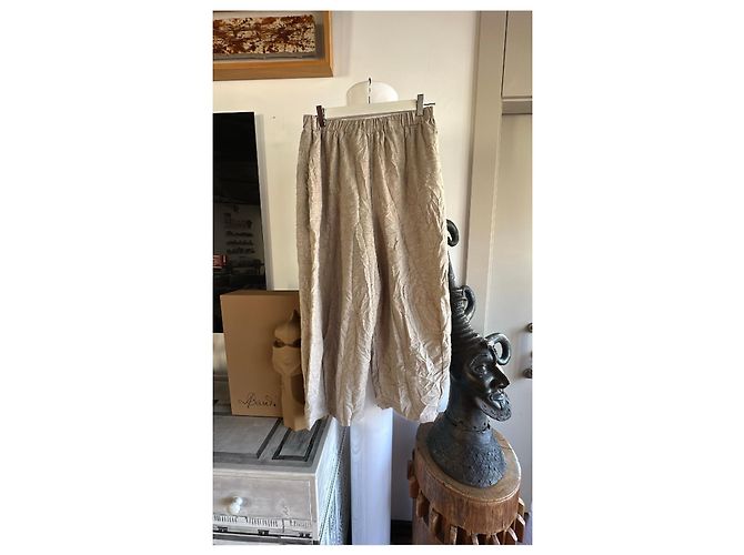 Autre Marque Pantalones anchos NEIRAMI beige de acrílico - vista 2