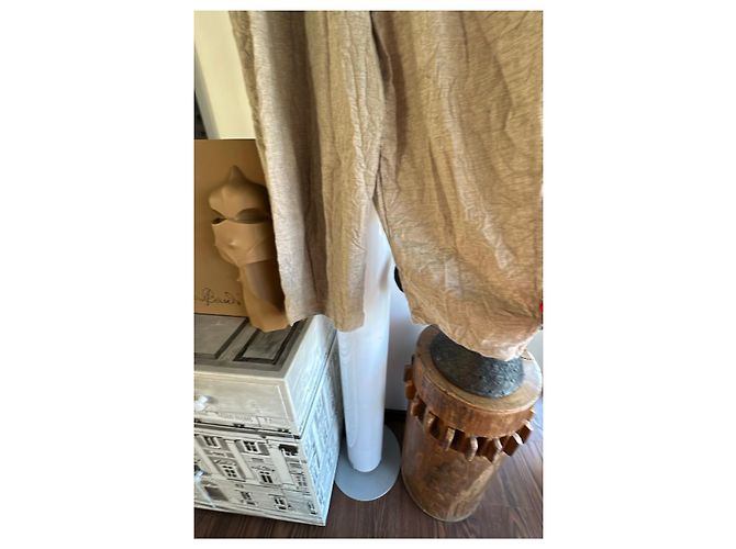Autre Marque Pantalones anchos NEIRAMI beige de acrílico - vista 4