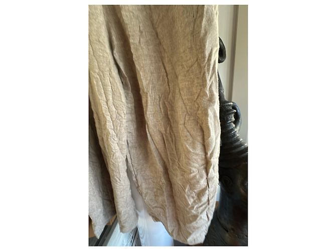 Autre Marque Pantalones anchos NEIRAMI beige de acrílico - vista 5