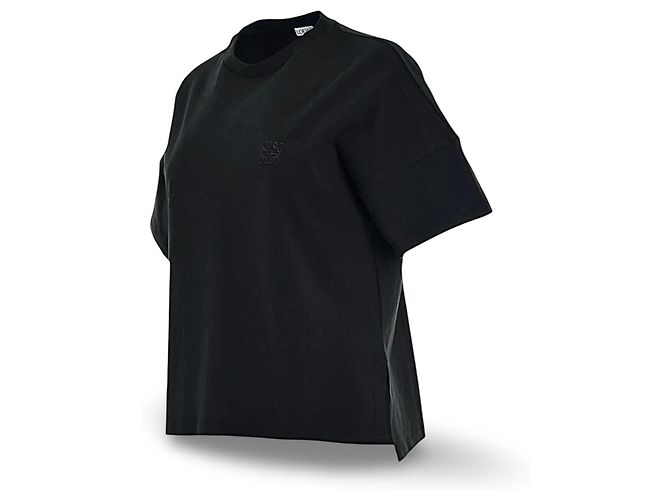 Camiseta Loewe Anagram Negra de Algodón Negro - vista 10