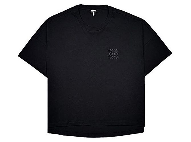 Camiseta Loewe Anagram Negra de Algodón Negro - vista 11