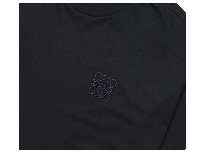 Camiseta Loewe Anagram Negra de Algodón Negro - vista 13