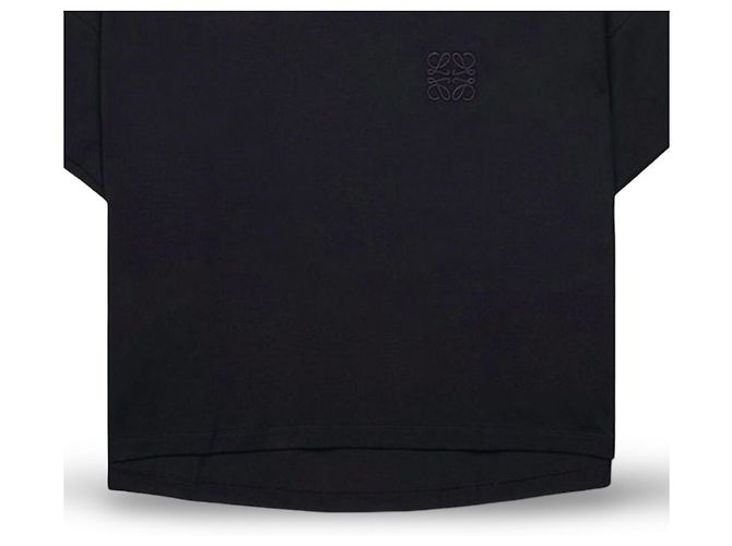Camiseta Loewe Anagram Negra de Algodón Negro - vista 6