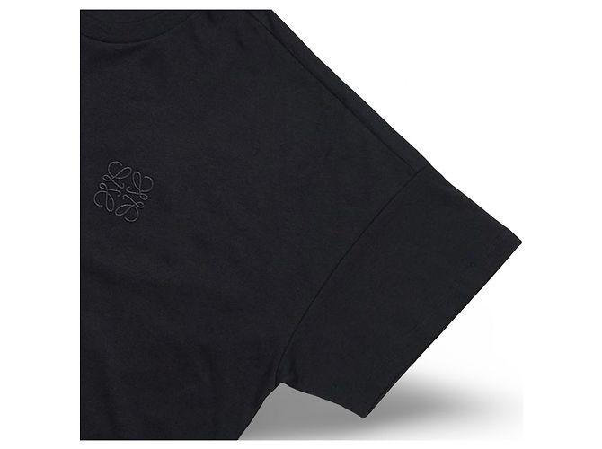 Camiseta Loewe Anagram Negra de Algodón Negro - vista 8