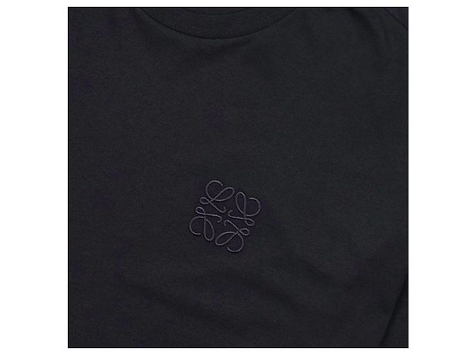 Camiseta Loewe Anagram Negra de Algodón Negro - vista 9