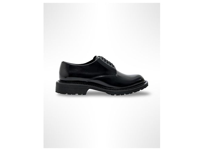 Scarpe Derby in pelle nera Saint Laurent Nero - vista 12