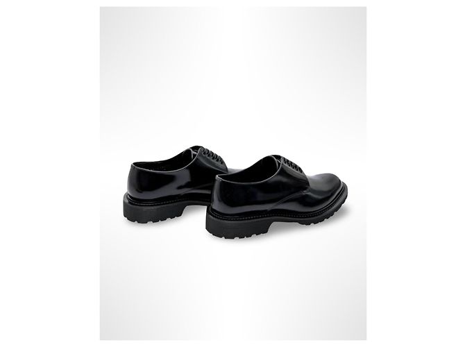 Scarpe Derby in pelle nera Saint Laurent Nero - vista 9