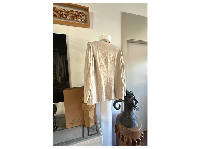 Autre Marque Blazer Transit de viscosa y algodón beige - vista 10