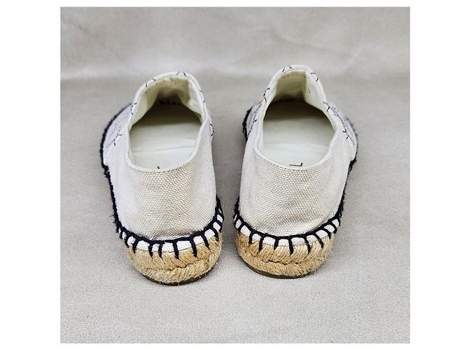 Chanel CC Espadrilles Schwarz Weiß - Ansicht 10