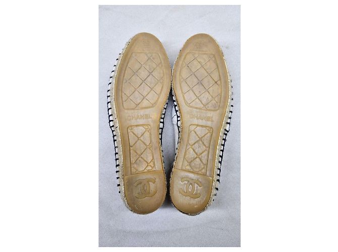 Chanel CC Espadrilles Schwarz Weiß - Ansicht 13
