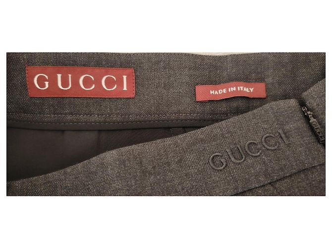 Gucci Pantalones de Gabardina de Lana - vista 2